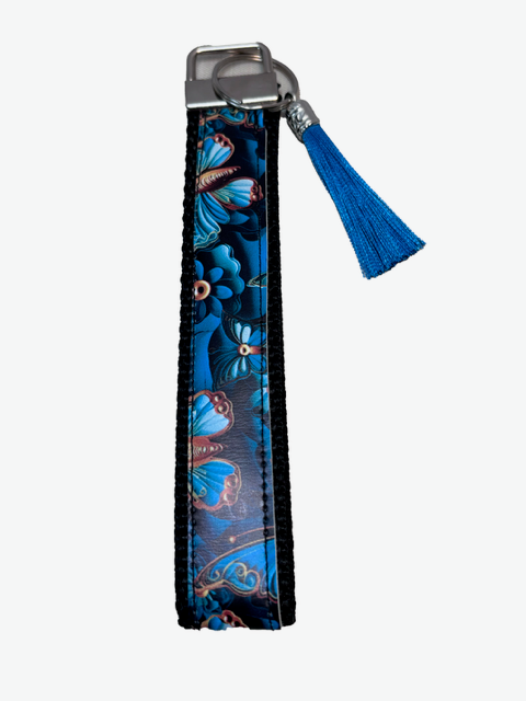 Key Fob - Butterfly Blue